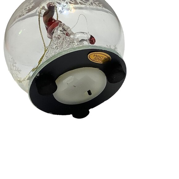 Simply Holiday LED Glass Ball Ornament Santa Snowman Multicolor NWT Snowflake 3" - Picture 5 of 11